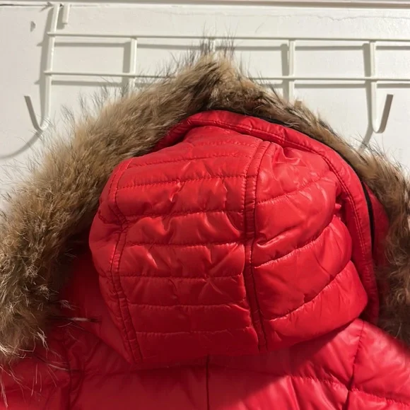 COPY - Marc New York Allison Belted Fur Trim Puffer Coat - Picture 5 of 6